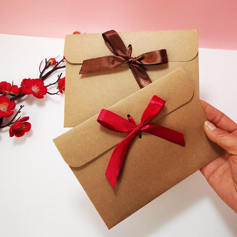 Letter Envelope Kraft - Enveloppes rétro en papier Kraft, 10