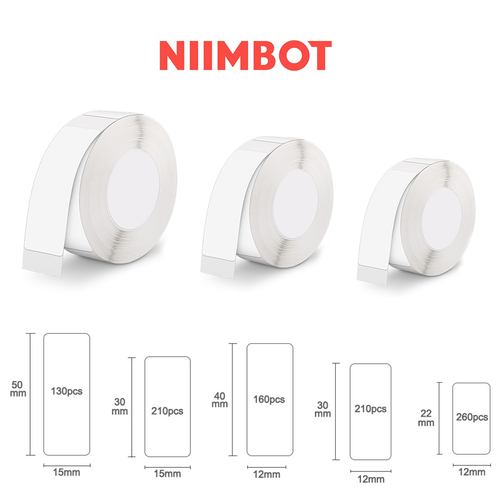 Label Printer Tape - Niimbot-Mini imprimante d'étiquettes thermiques, papier étanche,