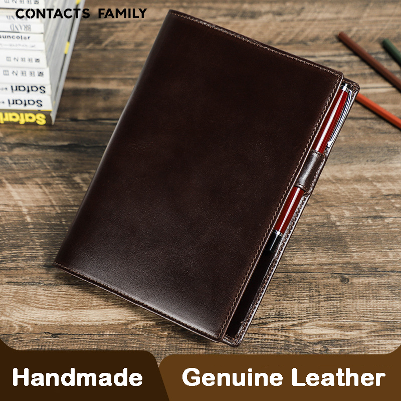 Stationery Supply Business - Ordinateur portable A5 en cuir véritable