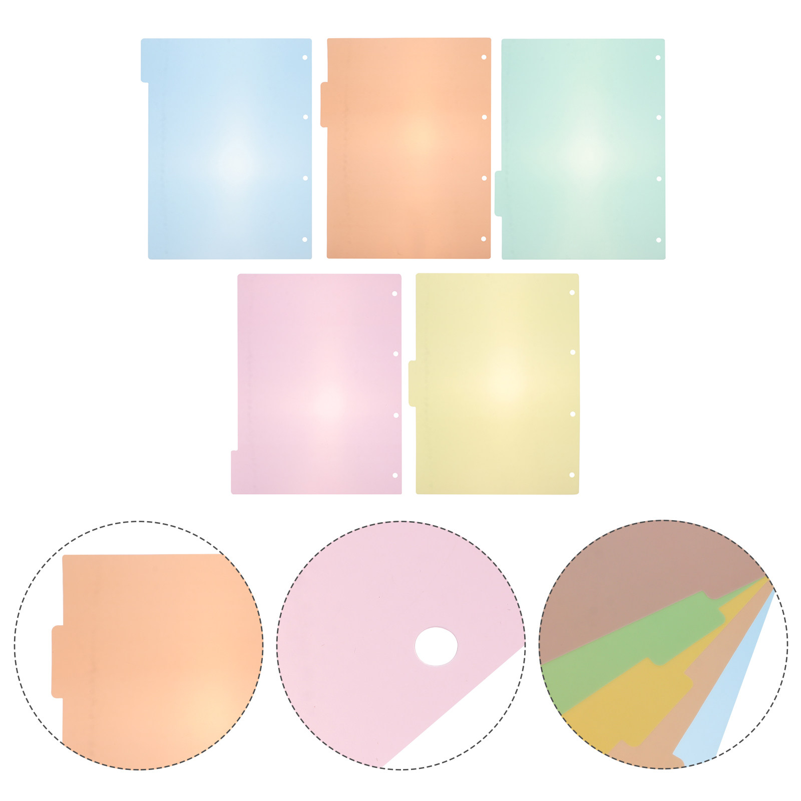 Index Tab Divider - 10 pièces, intercalaires d’index en plastique