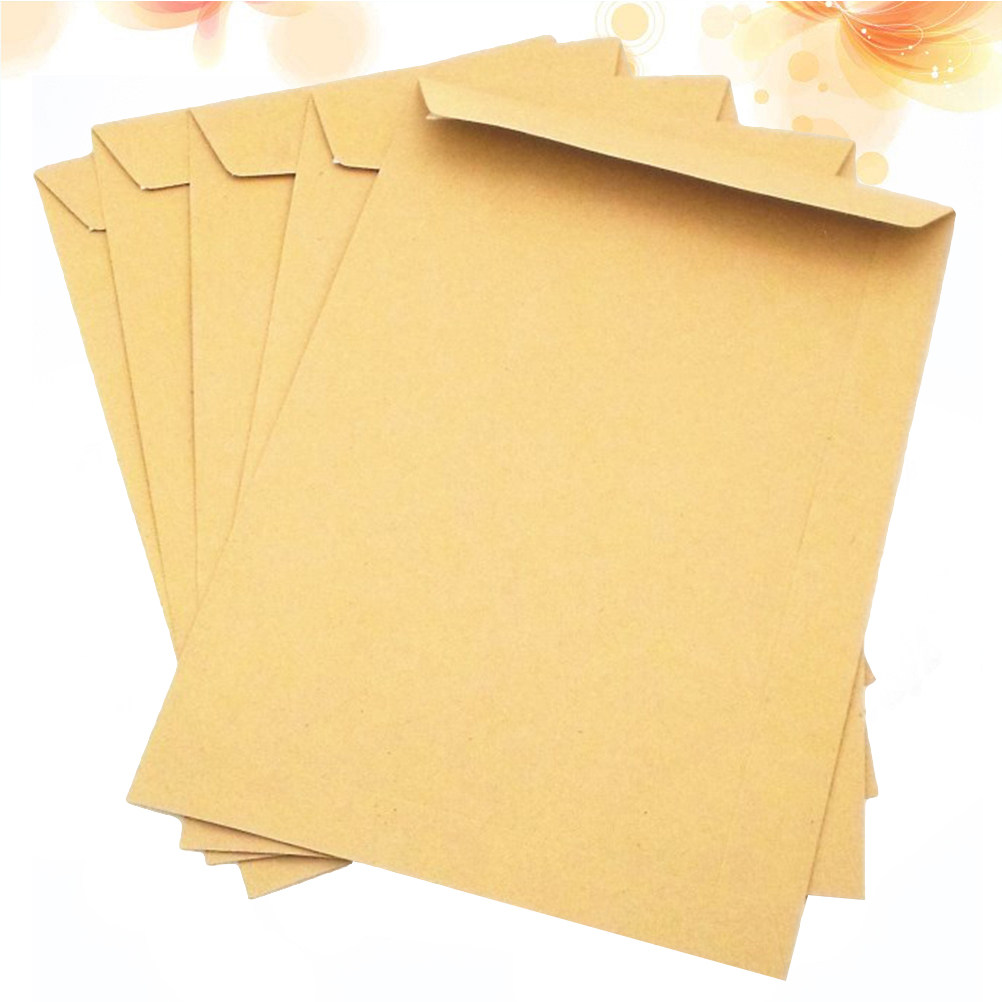Letter Envelope Kraft - 100 enveloppes en papier kraft, couleur