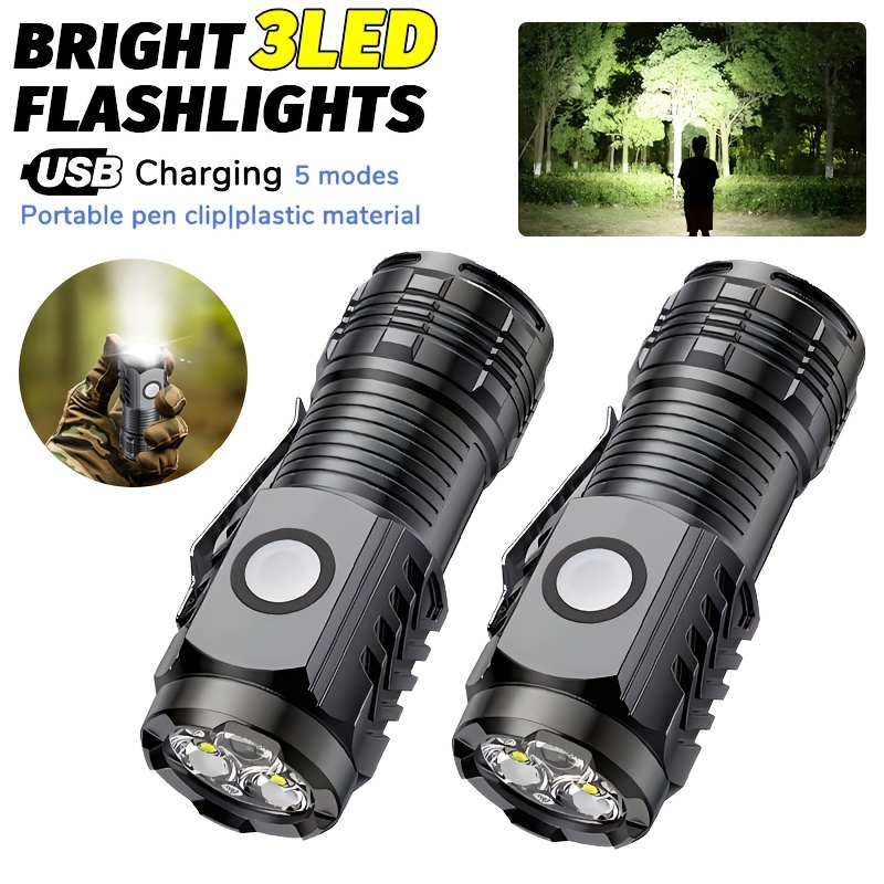 Stationery Supply - Mini lampe torche LED portable puissante,