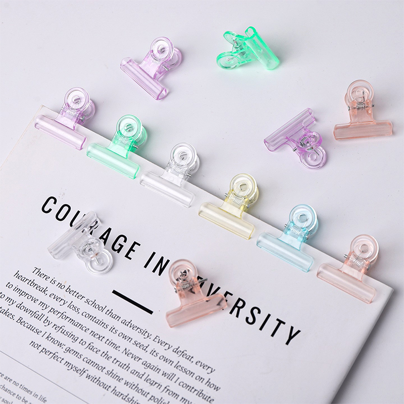 Binder Clip Assorted - Clips de reliure en plastique couleur