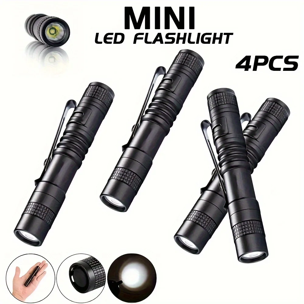 Stationery Supply - 1-4 pièces Mini stylo LED Portable