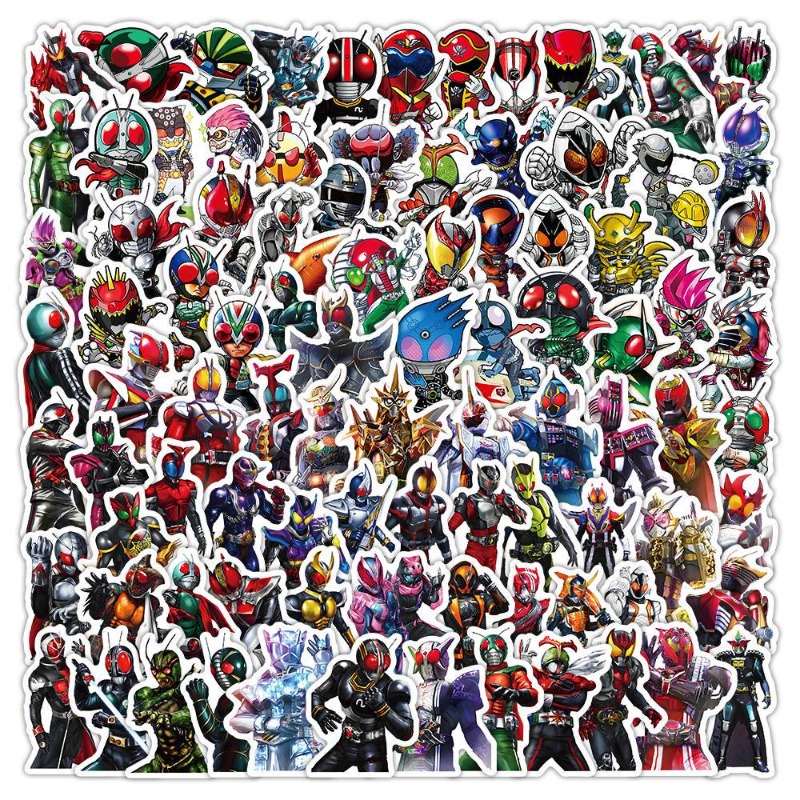 Memo Pad Sticky - 103 autocollants esthétiques Kamen Rider, mignons,