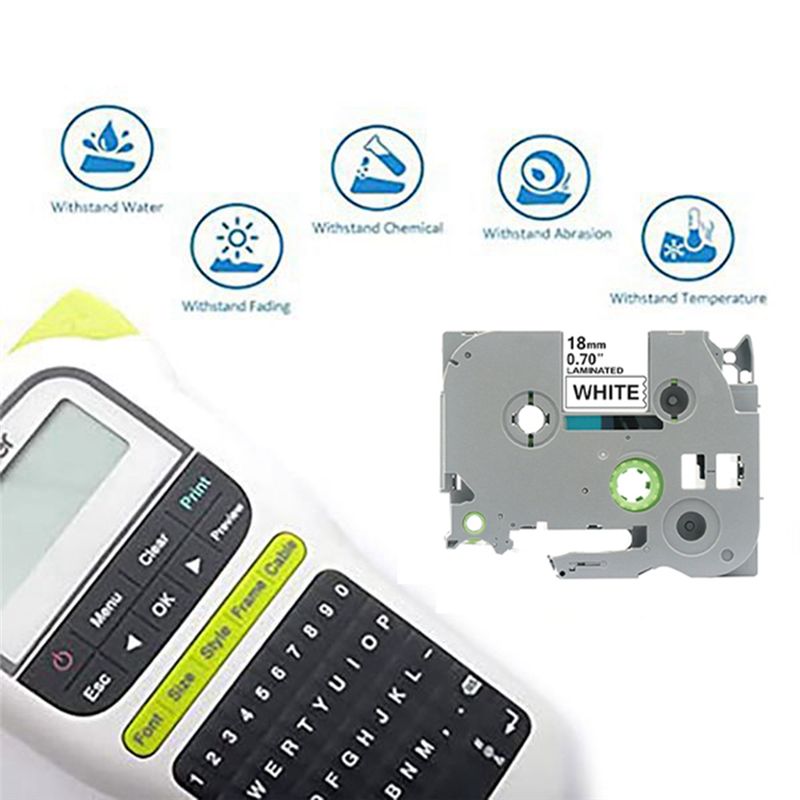 Ruban d'étiquettes TZC de 18Mm - Label Printer Tape avis et prix
