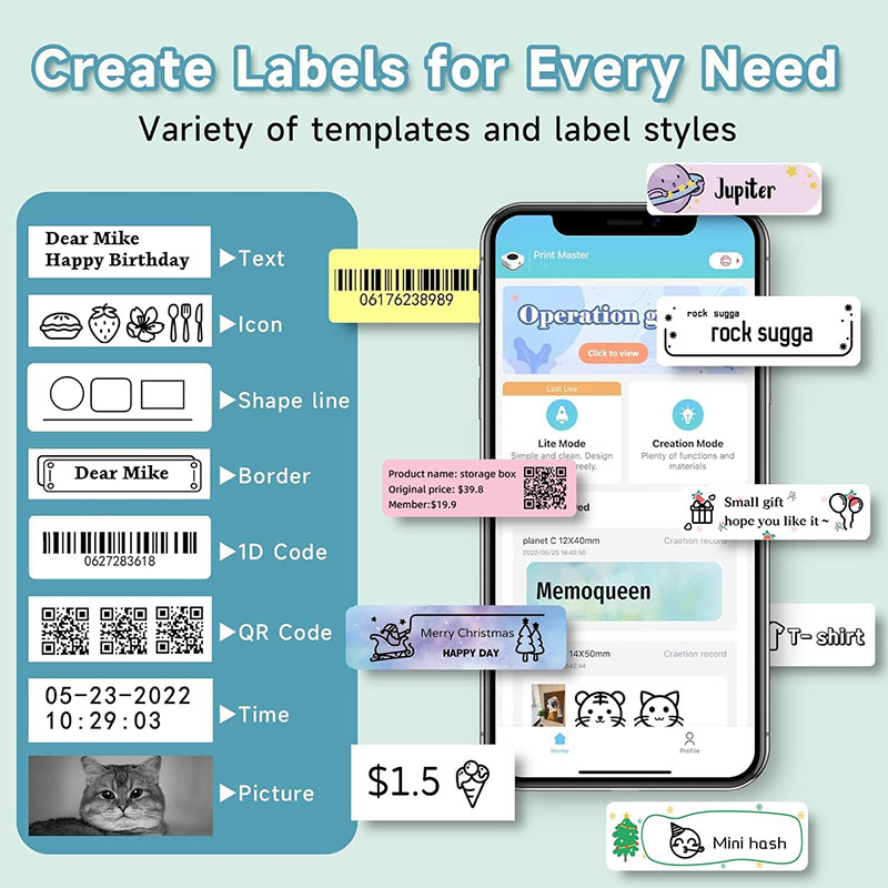 Rouleau d'autocollants thermiq - Label Printer Tape avis et prix